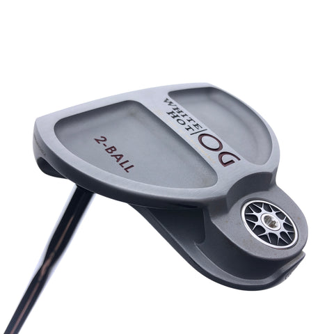 Used Odyssey White Hot OG 2-Ball Putter / 34.00 Inches / Left-Handed