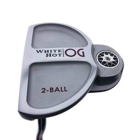 Used Odyssey White Hot OG 2-Ball Putter / 34.00 Inches / Left-Handed