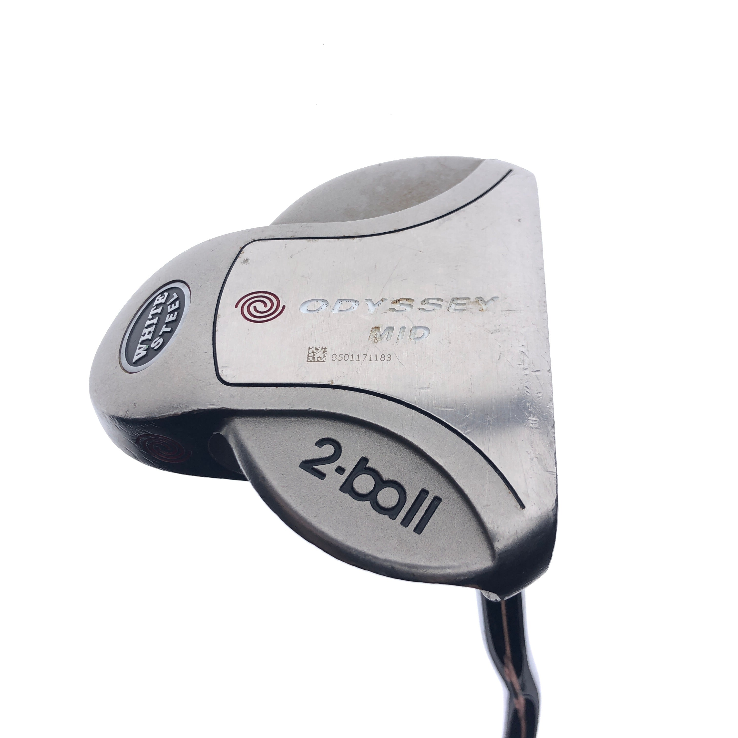 Used Odyssey White Steel 2-Ball Mid Putter / 41.0 Inches