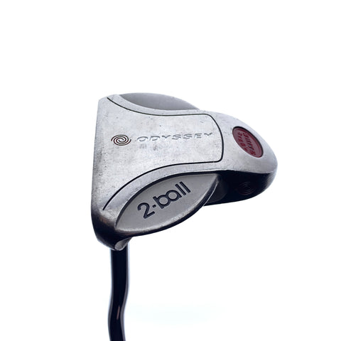 Used Odyssey White Steel 2-Ball Putter / 35.5 Inches / Left-Handed