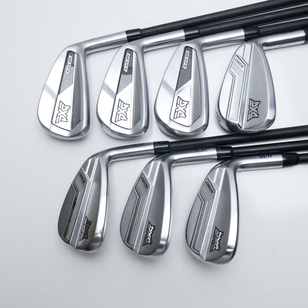 Used PXG 0211 XCOR2 & Black Ops Iron Set / 5 - PW + GW / Stiff Flex