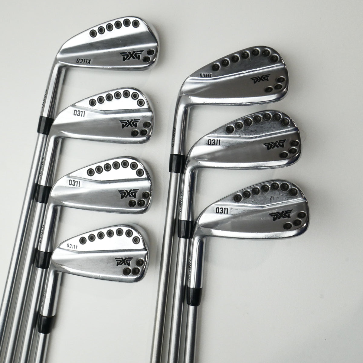 Used PXG 0311 Chrome Iron Set / 4 - PW / Stiff Flex / Left-Handed