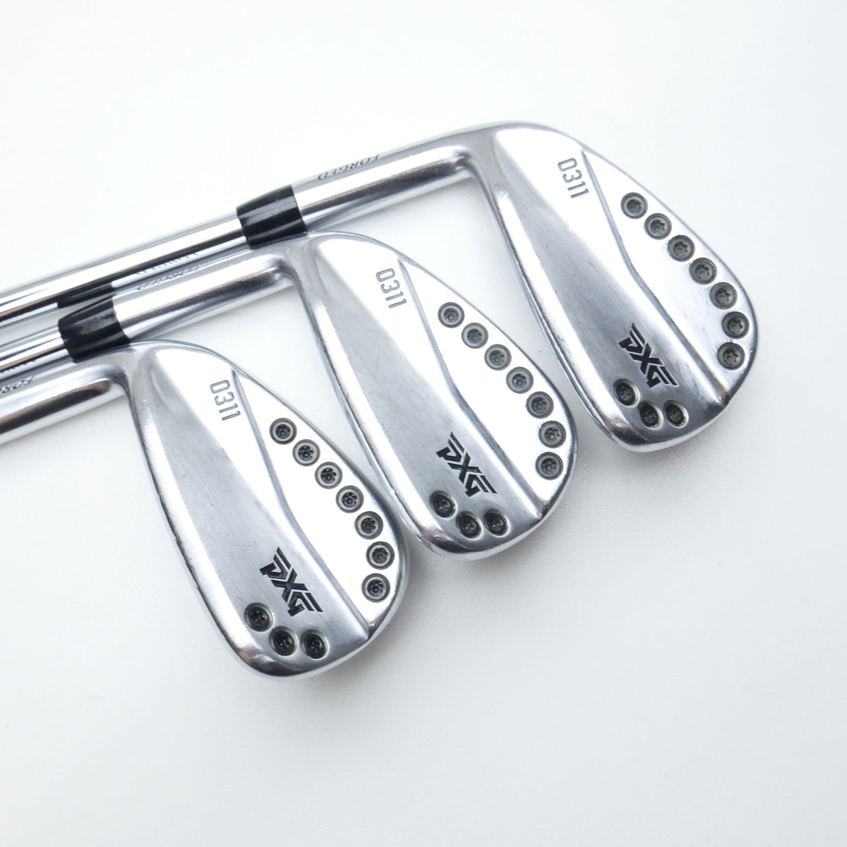 Used PXG 0311 Chrome Iron Set / 4 - PW / Stiff Flex / Left-Handed
