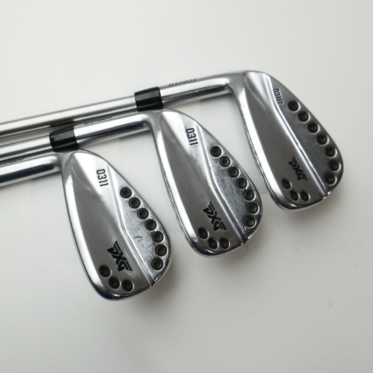 Used PXG 0311 Chrome Iron Set / 4 - PW / Stiff Flex / Left-Handed