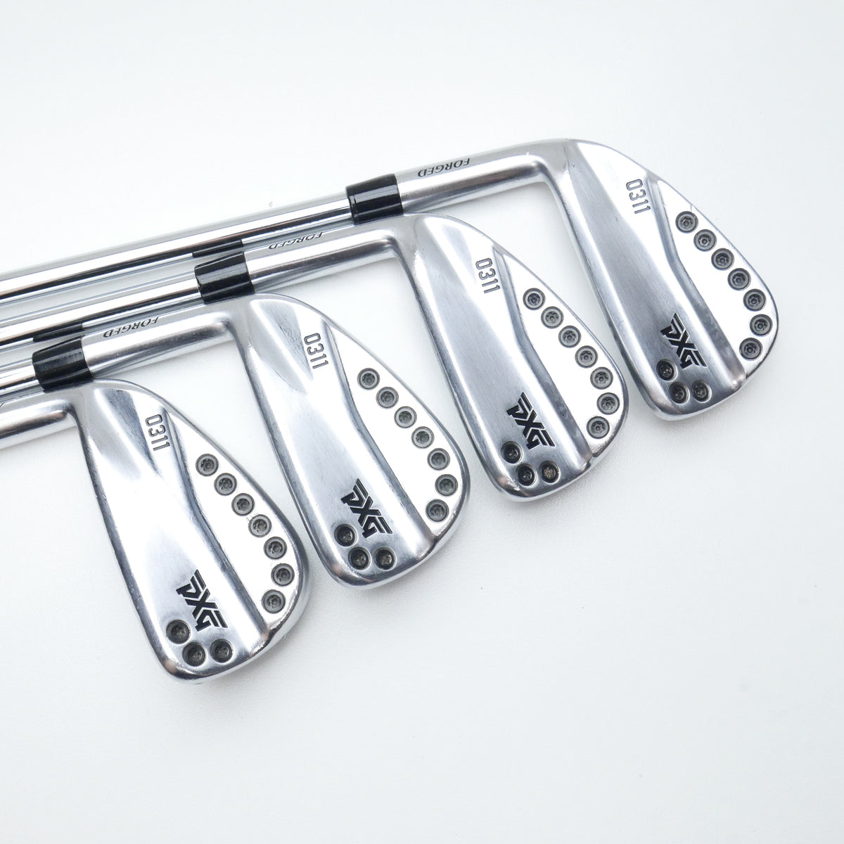 Used PXG 0311 Chrome Iron Set / 4 - PW / Stiff Flex / Left-Handed