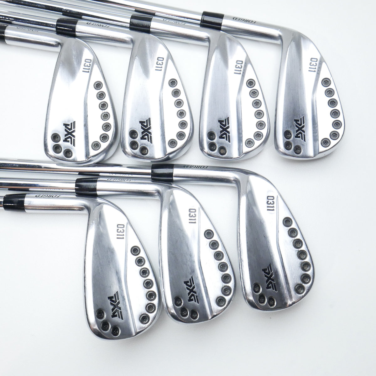 Used PXG 0311 Chrome Iron Set / 4 - PW / Stiff Flex / Left-Handed