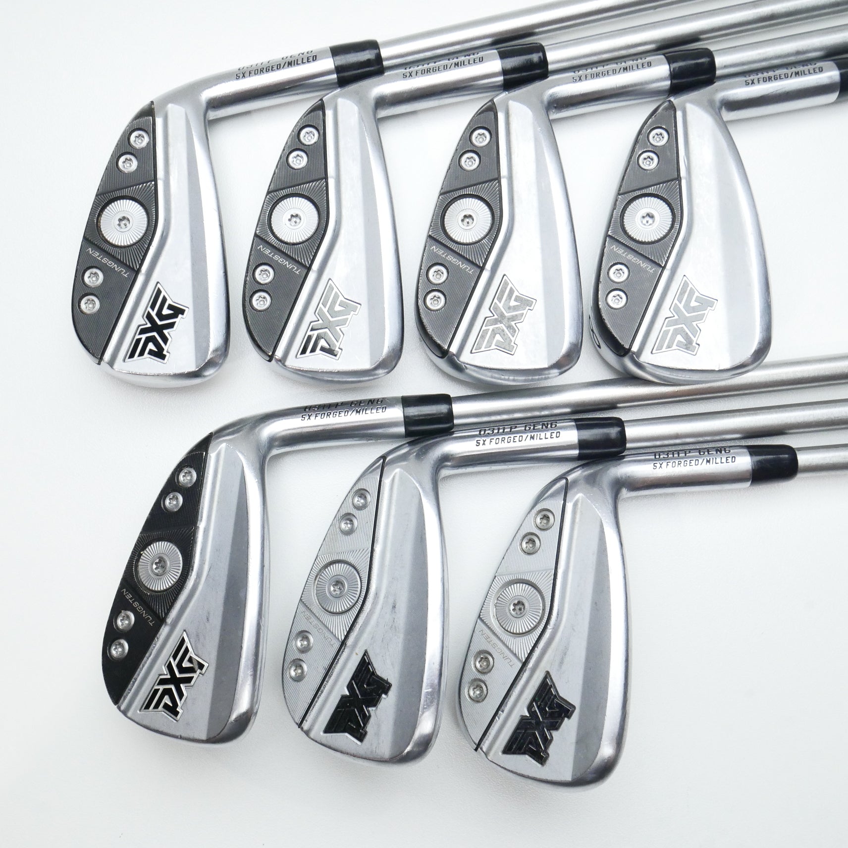 Used PXG 0311 P GEN6 Iron Set / 5 - PW + GW / Stiff Flex
