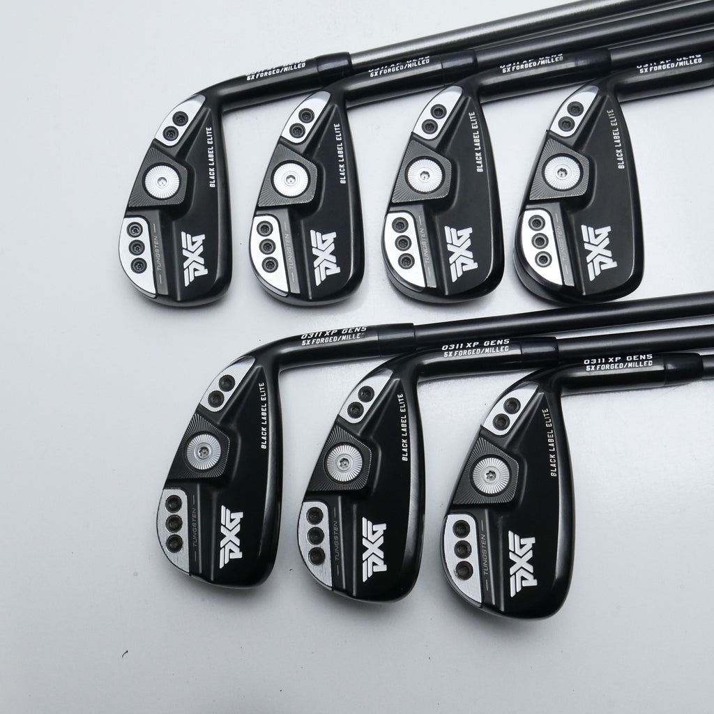 Used PXG 0311 XP Gen 5 Black Label Elite Iron Set / 4 - PW / Regular Flex