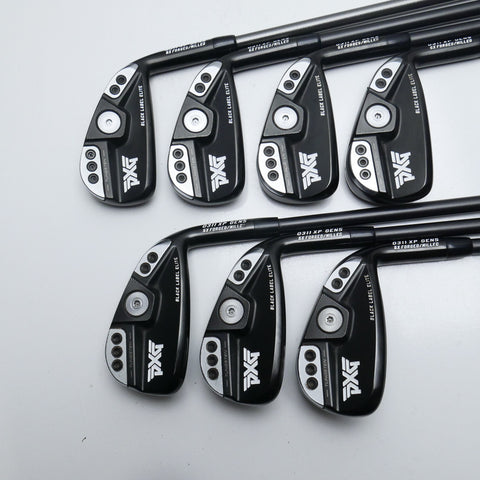 Used PXG 0311 XP Gen 5 Black Label Elite Iron Set / 4 - PW / Regular Flex
