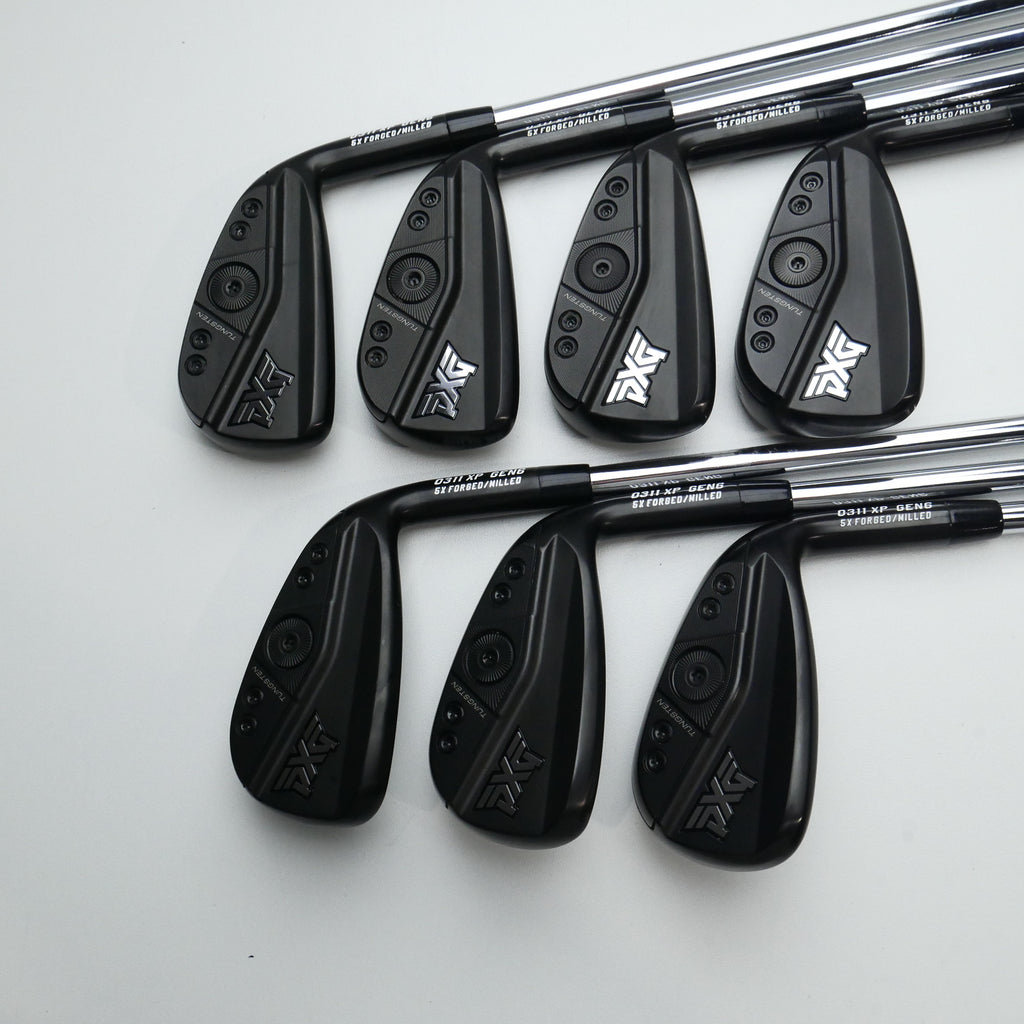 Used PXG 0311 XP Gen 6 Black Label Elite Iron Set / 5 - PW + GW / Regular Flex