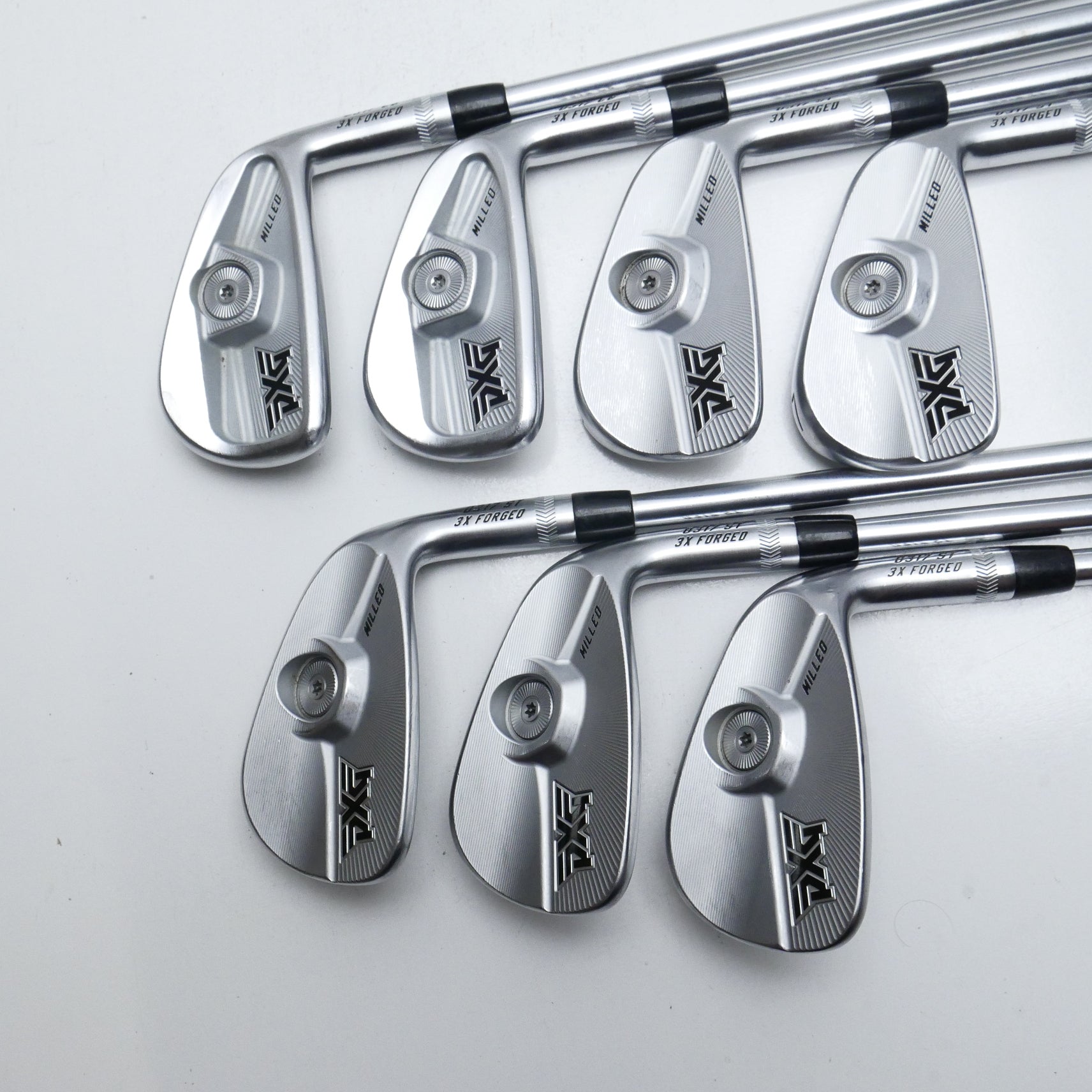 Used PXG 0317 CB & 0317 ST Combo Iron Set / 4 - PW / X-Stiff Flex