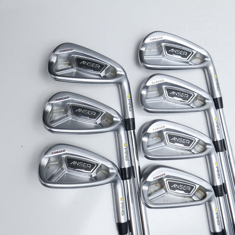 Used Ping Anser Forged 2010 Iron Set / 3 - 9 IRON / Stiff Flex
