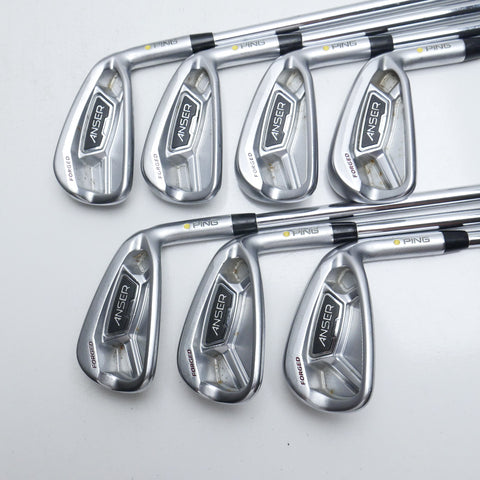 Used Ping Anser Forged 2010 Iron Set / 3 - 9 IRON / Stiff Flex