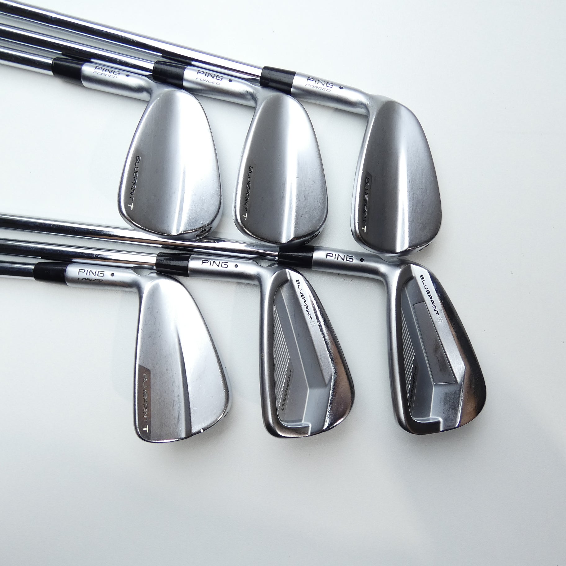 Used Ping Blueprint S & Blueprint T Combo Set Iron Set / 5 - PW / Stiff / LH