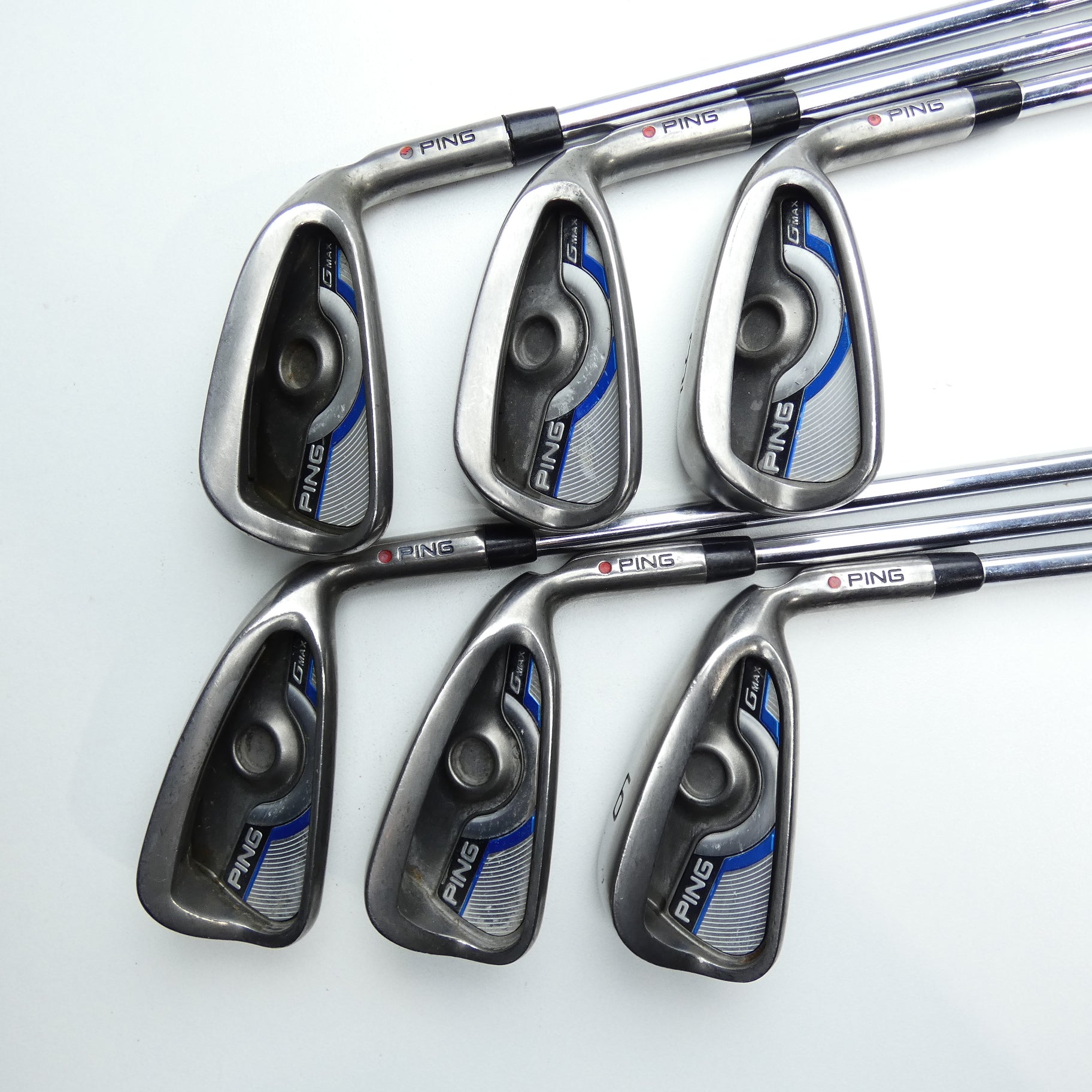 Used Ping G Max Iron Set / 4 - 9 IRON / Stiff Flex