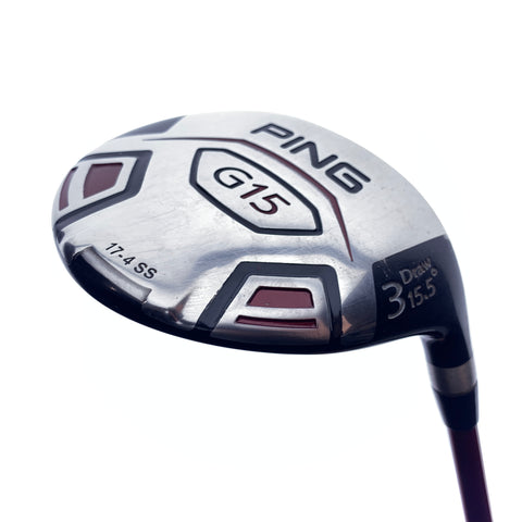 Used Ping G15 Draw 3 Fairway Wood / 15.5 Degrees / Regular Flex