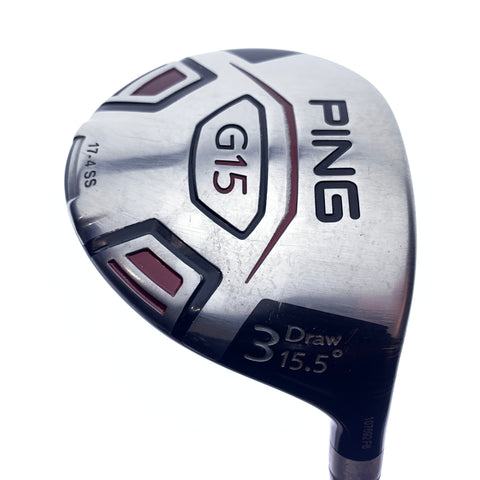 Used Ping G15 Draw 3 Fairway Wood / 15.5 Degrees / Regular Flex