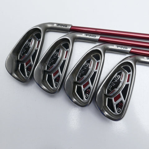Used Ping G15 Iron Set / 5 - SW + UW / Soft Regular Flex
