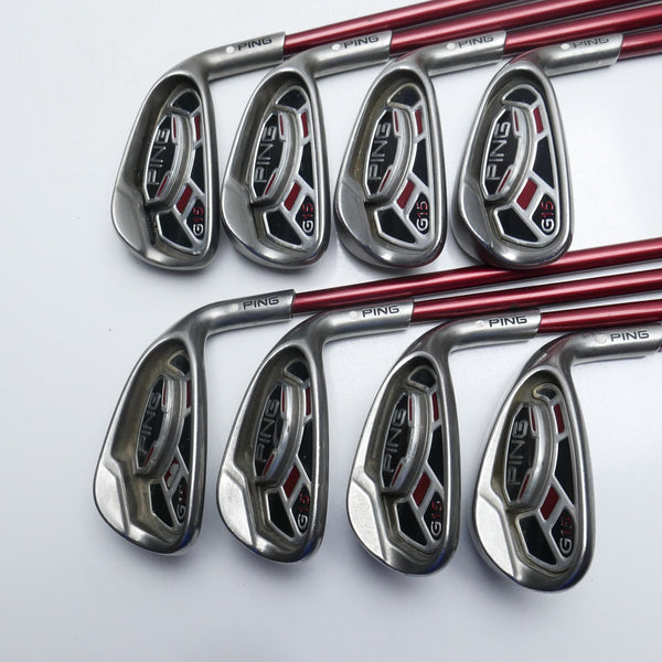 Used Ping G15 Iron Set / 5 - SW + UW / Soft Regular Flex