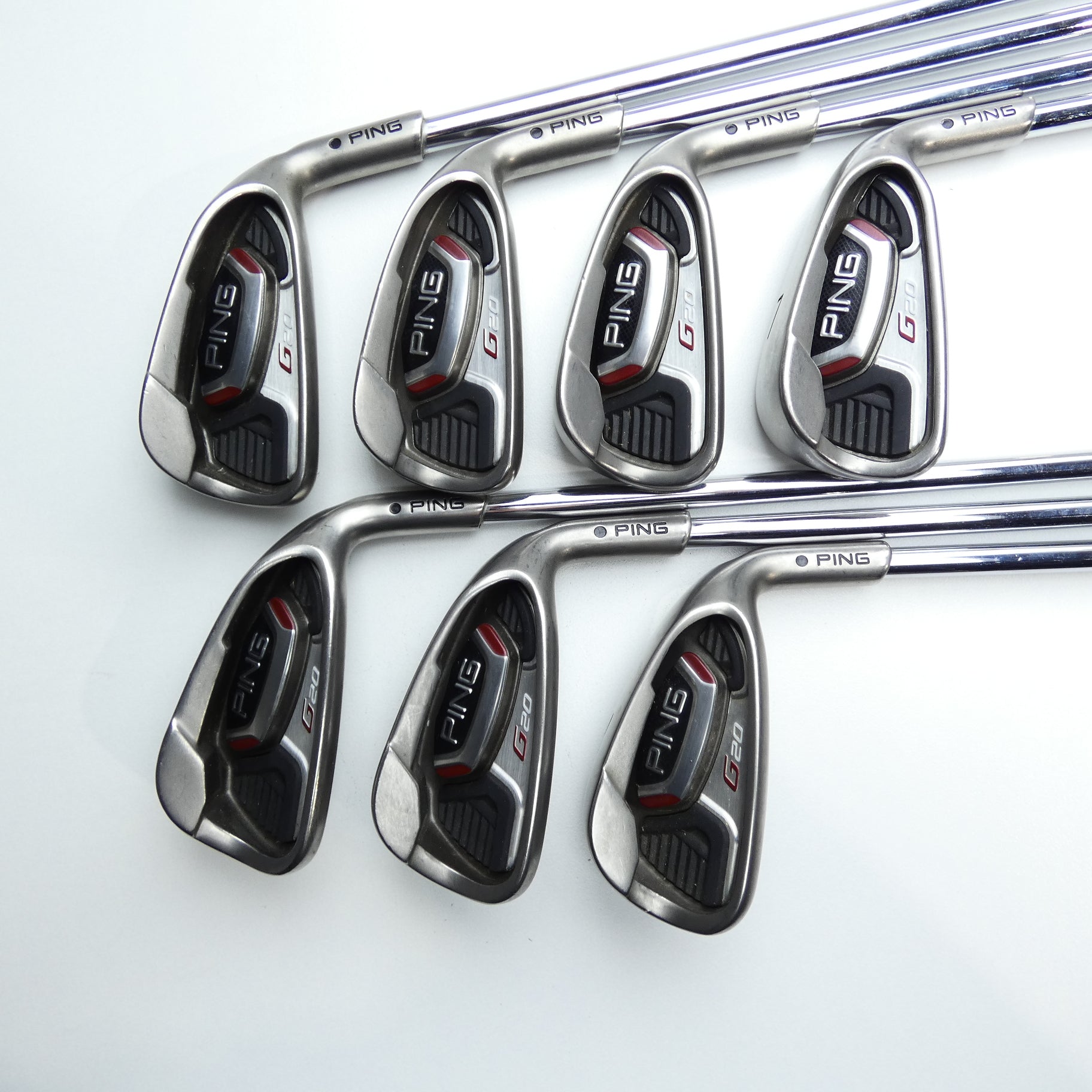 Used Ping G20 Iron Set / 4 - PW / Regular Flex