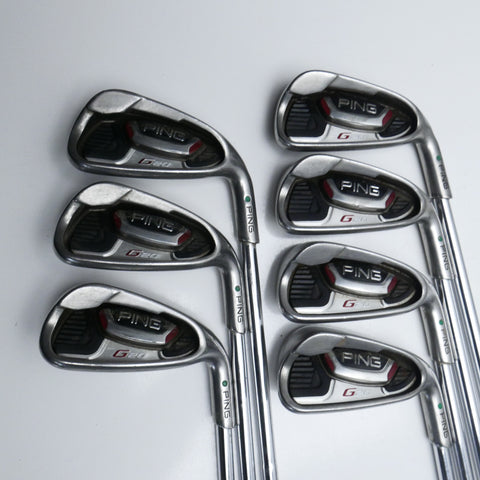 Used Ping G20 Iron Set / 4 - PW / Stiff Flex