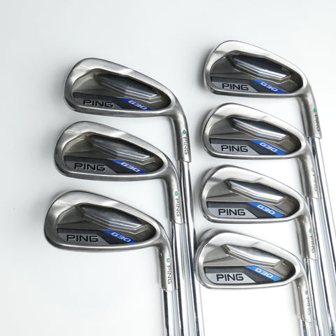 Used Ping G30 Iron Set / 4 - PW / Regular Flex