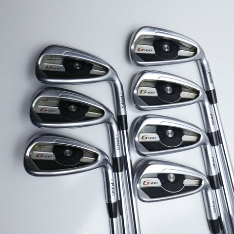 Used Ping G400 Iron Set / 4 - PW / Stiff Flex