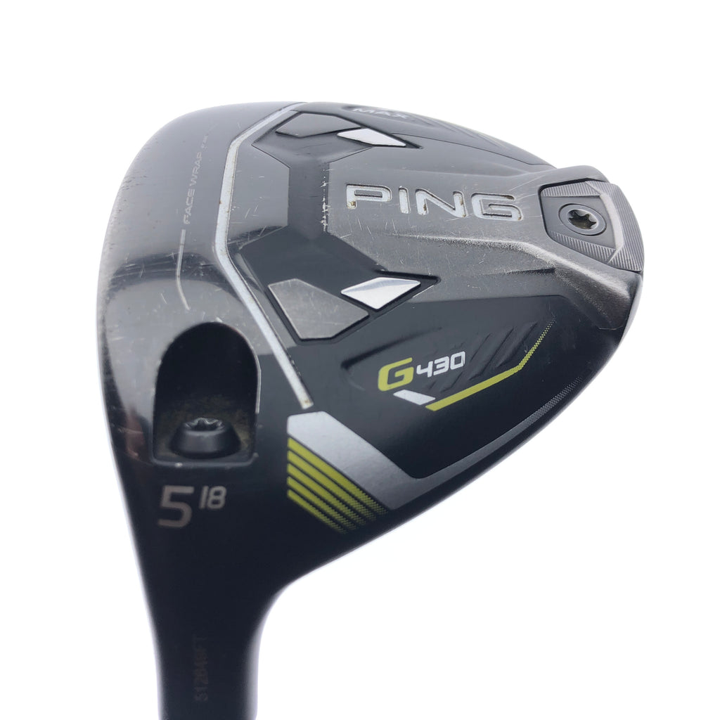Used Ping G430 Max 5 Wood / 18 Degrees / Stiff Flex / Tour AD VF / Left Hand