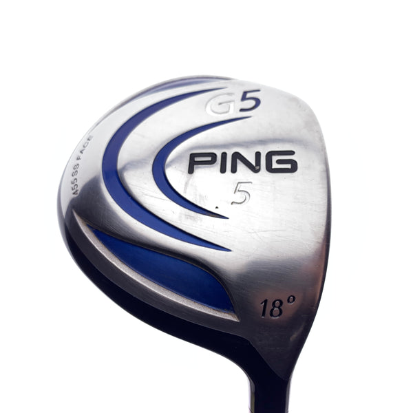 Used Ping G5 5 Fairway Wood / 18 Degrees / Regular Flex