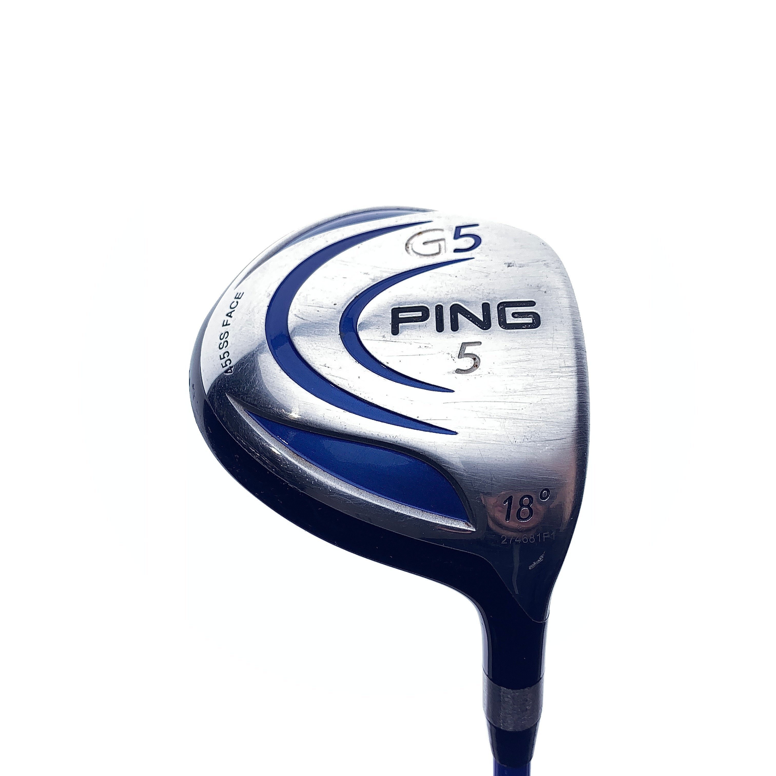 Used Ping G5 5 Fairway Wood / 18.0 Degrees / Regular Flex