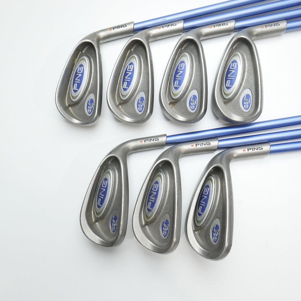 Used Ping G5 Ladies Iron Set / 5 - SW / Ladies Flex
