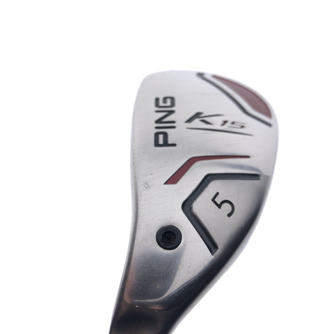 Used Ping K15 5 Hybrid / 27 Degrees / Soft Regular Flex / Left-Handed