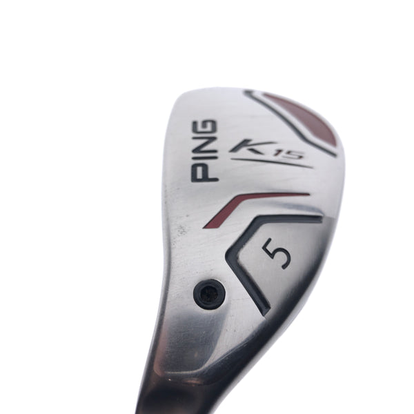 Used Ping K15 5 Hybrid / 27 Degrees / Soft Regular Flex / Left-Handed