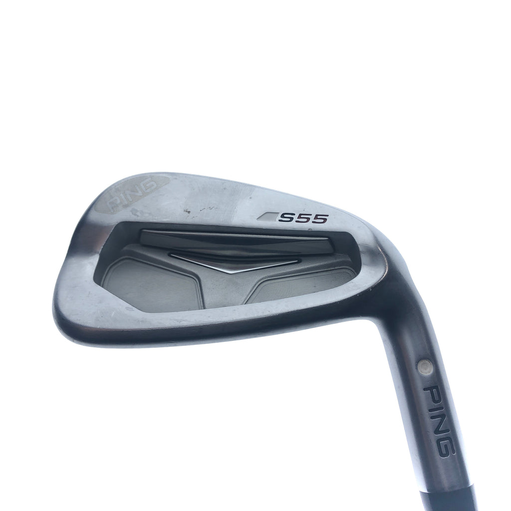Used Ping S55 8 Iron / 37.0 Degrees / X-Stiff Flex