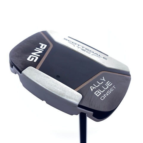 Used Ping Scottsdale Tec Ally Blue Onset CB Putter / 37.5 Inches