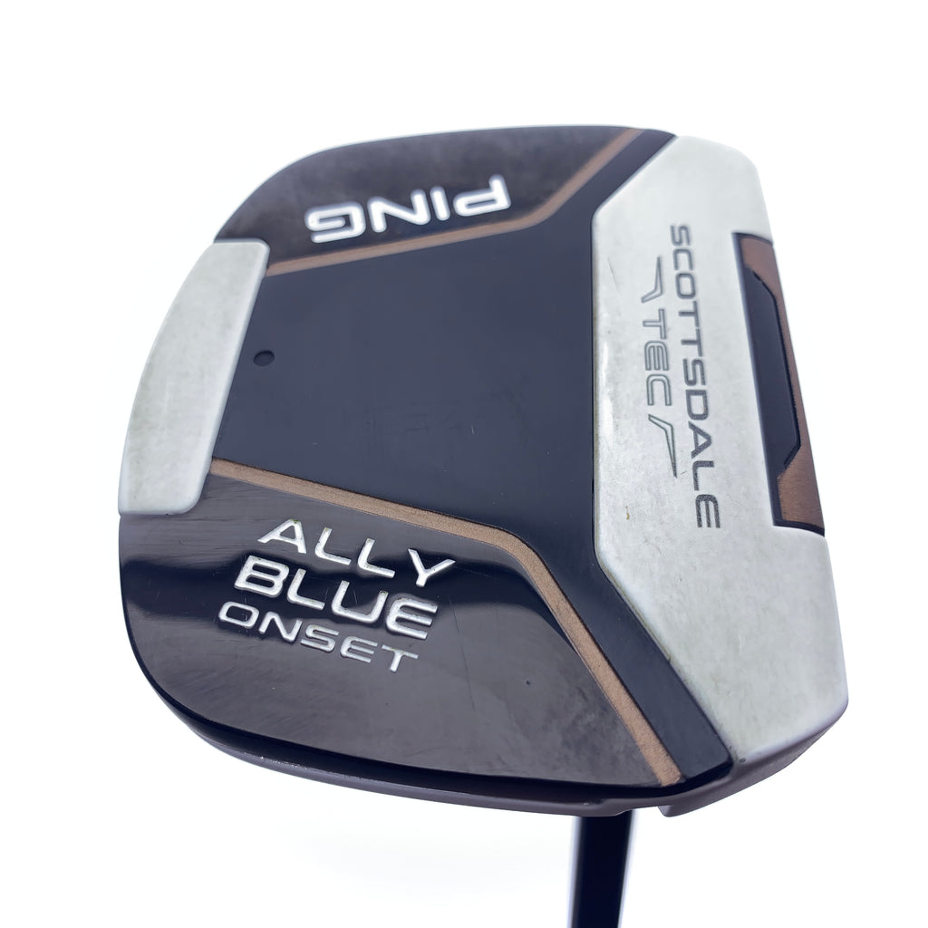 Used Ping Scottsdale Tec Ally Blue Onset CB Putter / 37.5 Inches