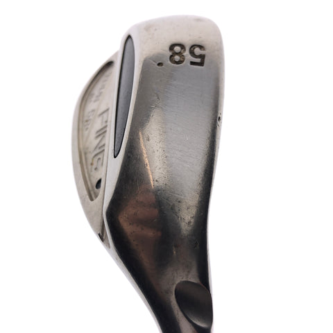 Used Ping Tour Brushed Steel Lob Wedge / 58.0 Degrees / Wedge Flex