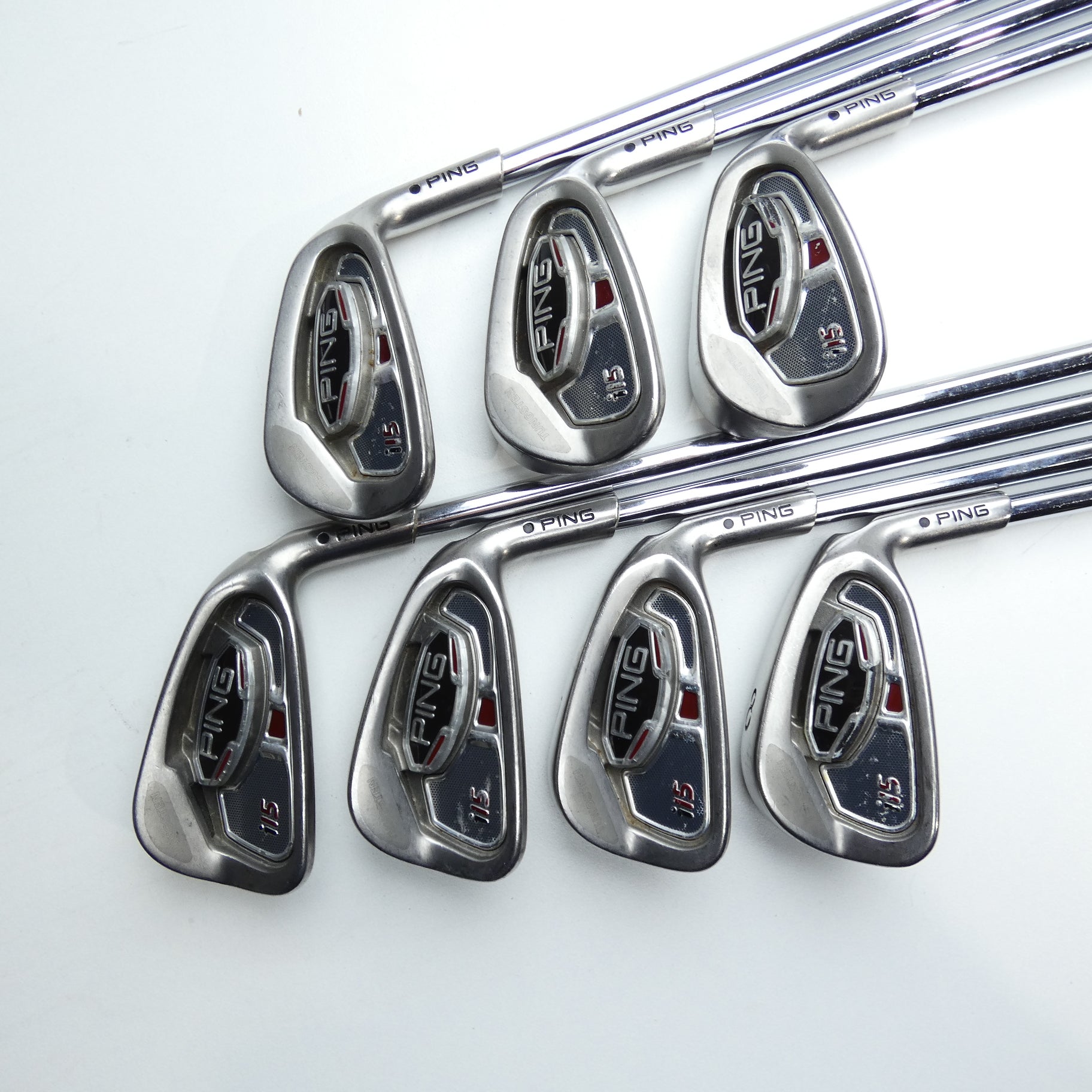 Used Ping i15 Iron Set / 5 - PW + GW / Stiff Flex