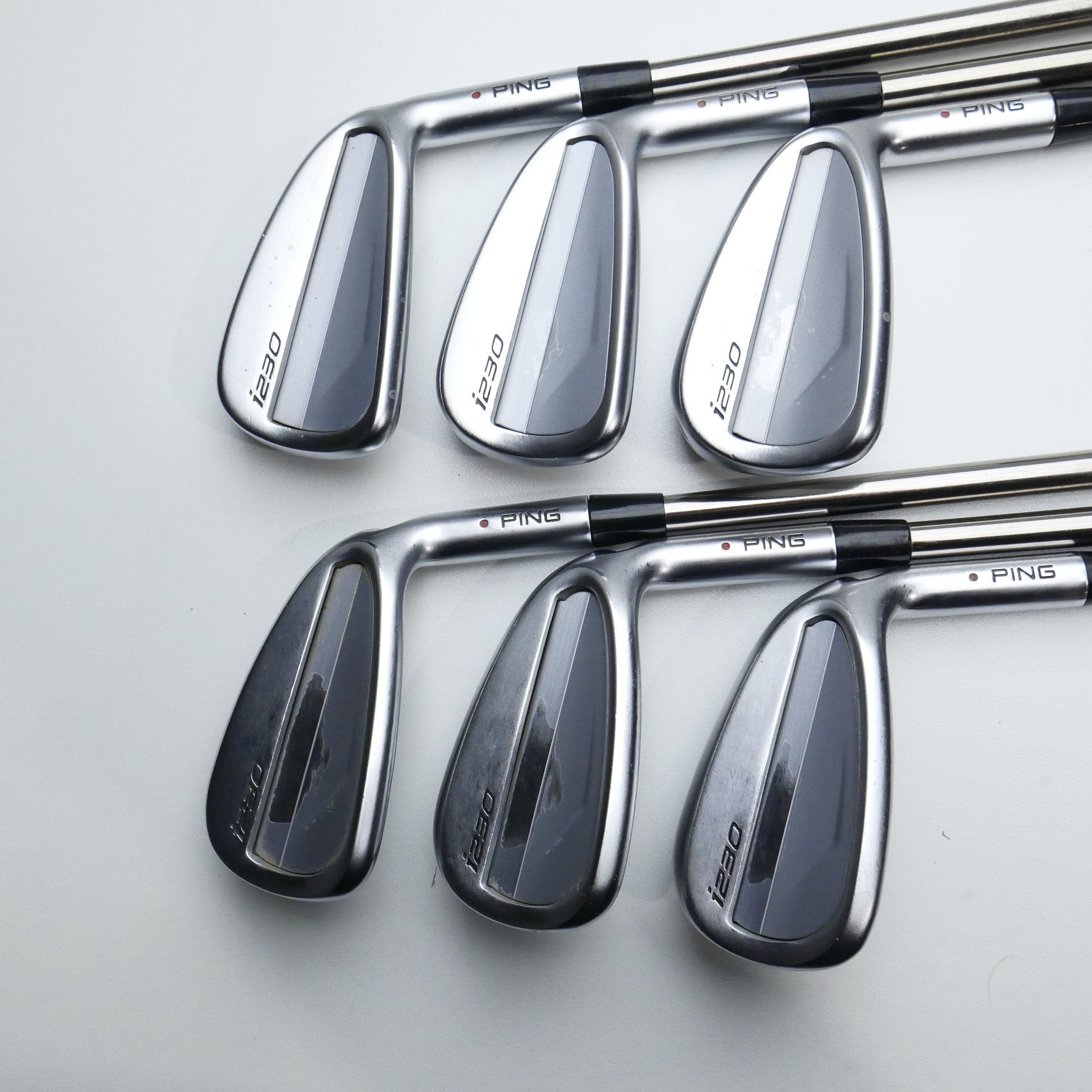 Used Ping i230 Iron Set / 6 - PW + AW / Regular Flex