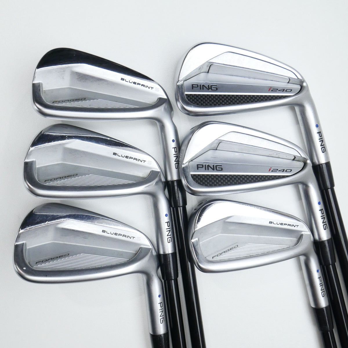 Used Ping i240 & Blueprint S Combo Iron Set / 5 - PW / TX Flex