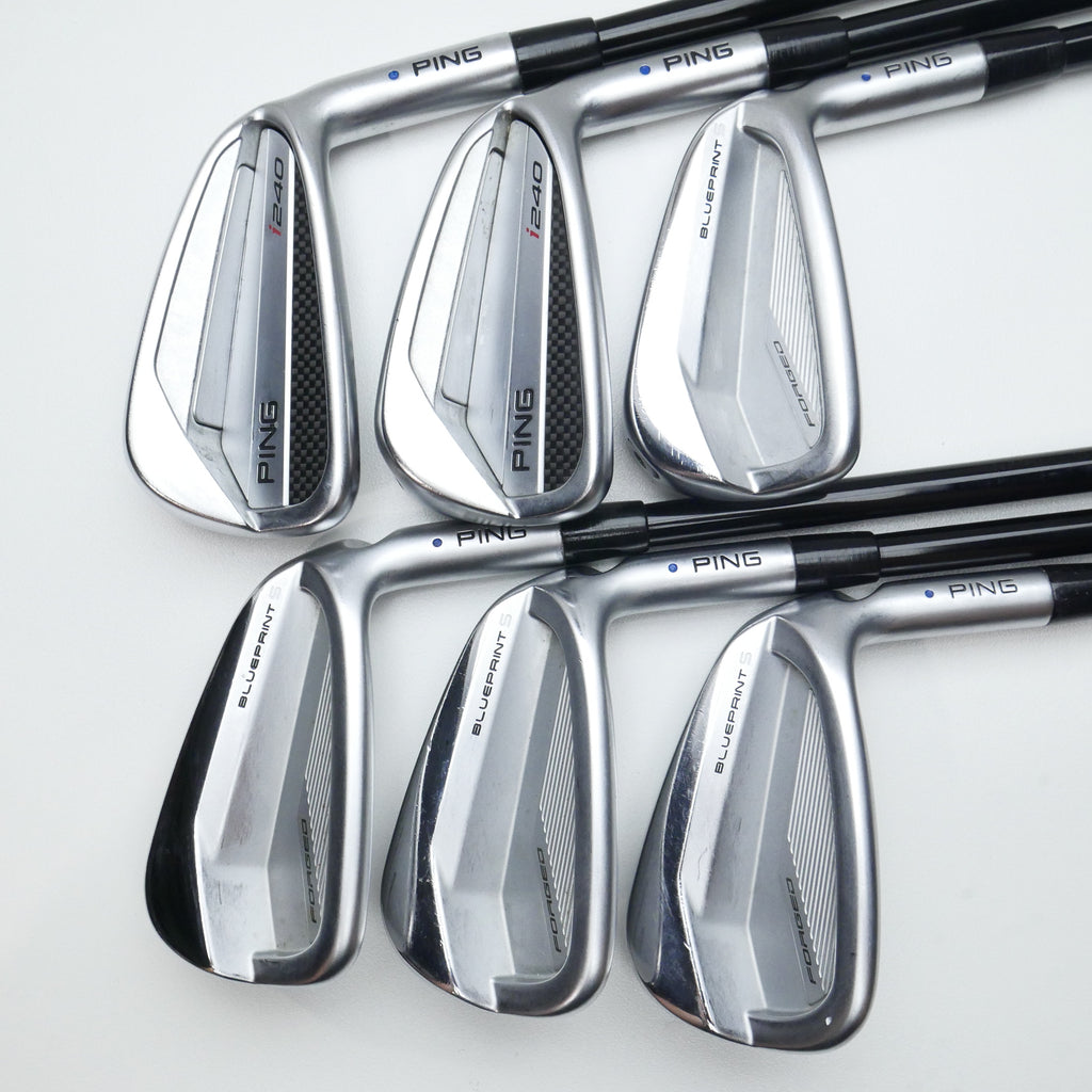 Used Ping i240 & Blueprint S Combo Iron Set / 5 - PW / TX Flex