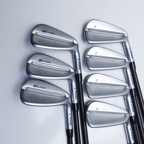 Used Ping iBlade Iron Set / 4 - PW / LA Golf L Series Stiff Flex