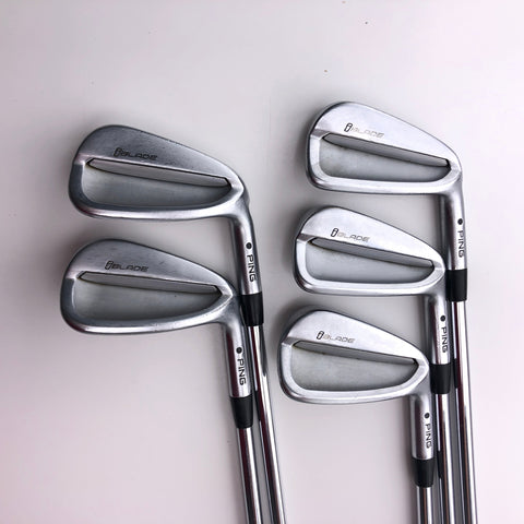 Used Ping iBlade Iron Set / 6 - W / Ping AWT 2.0 Regular Flex