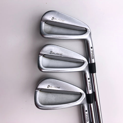 Used Ping iBlade Iron Set / 6 - W / Ping AWT 2.0 Regular Flex