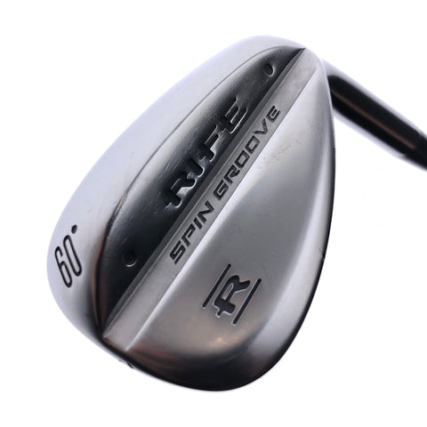 Used Rife Spin Groove Lob Wedge / 60.0 Degrees / Wedge Flex