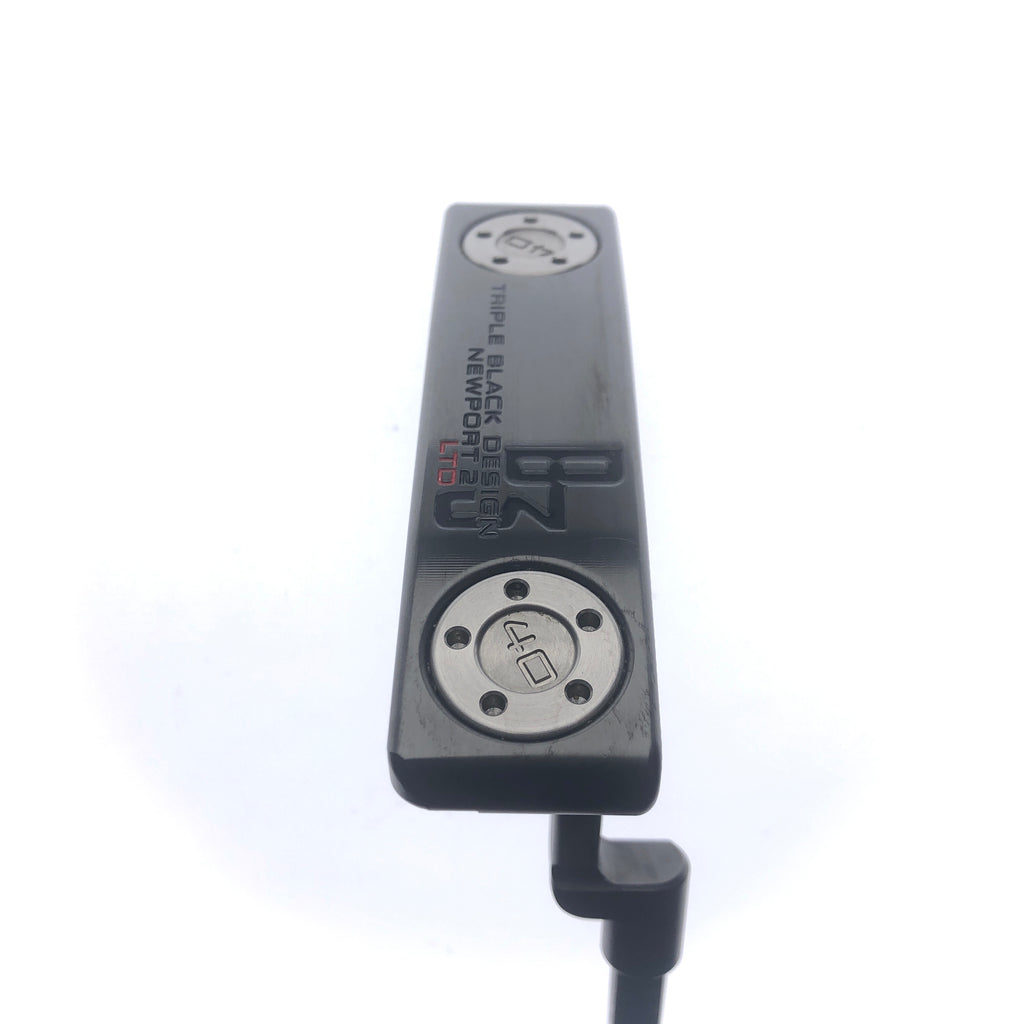 Used Scotty Cameron Limited Edition Triple Black B3 Newport 2 Putter / 33 Inches