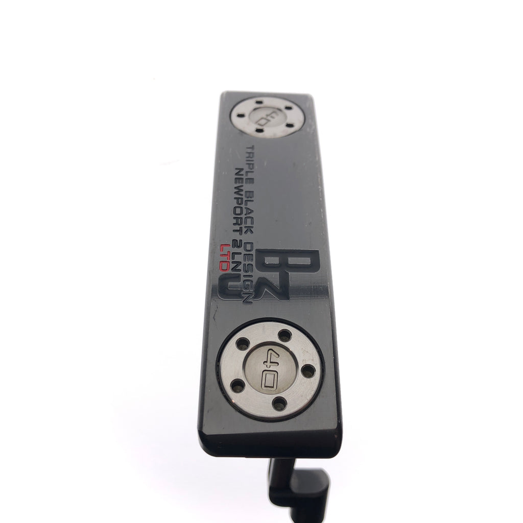 Used Scotty Cameron Limited Edition Triple Black Design B3 Newport 2 Long Neck