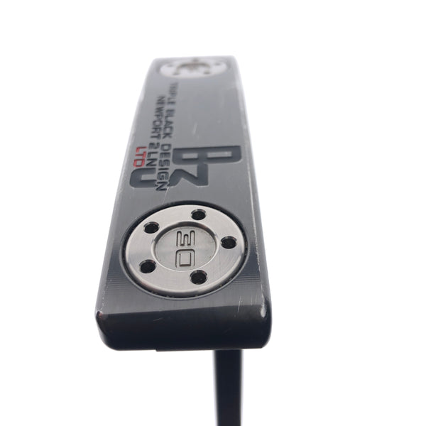 Used Scotty Cameron Ltd. Edition Triple Blk Design B3 Newport 2 Putter / 35 Inch