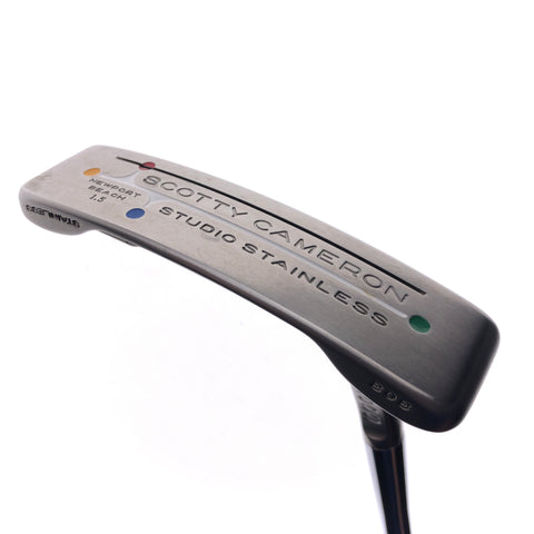 Used Scotty Cameron Studio Stainless Newport Beach 1.5 Putter / 34.0 Inches