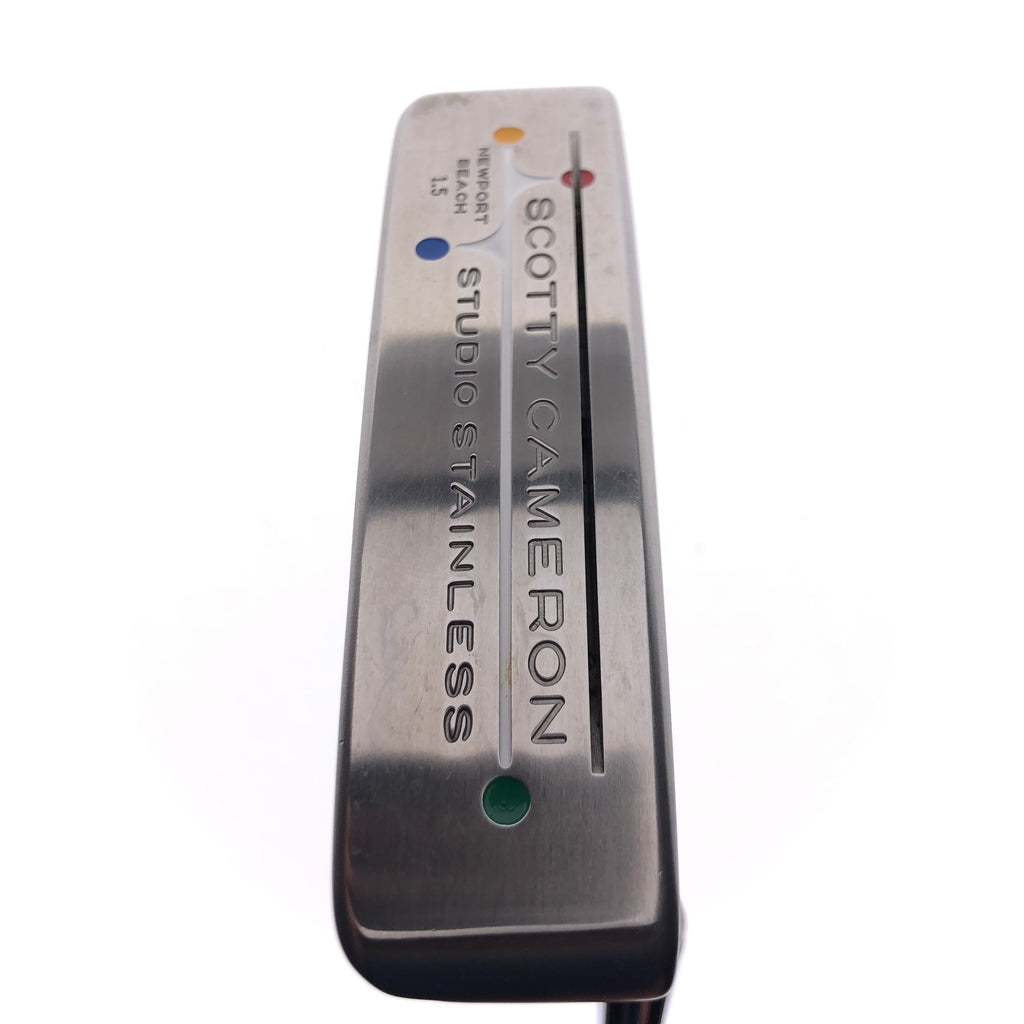 Used Scotty Cameron Studio Stainless Newport Beach 1.5 Putter / 34.0 Inches